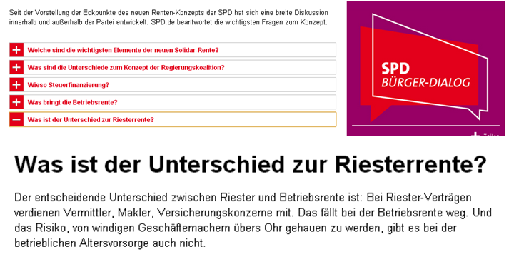 SPD-Webseite