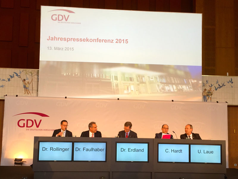 Jahrespressekonferenz des GDV. Foto: Dr. Peter Schmidt